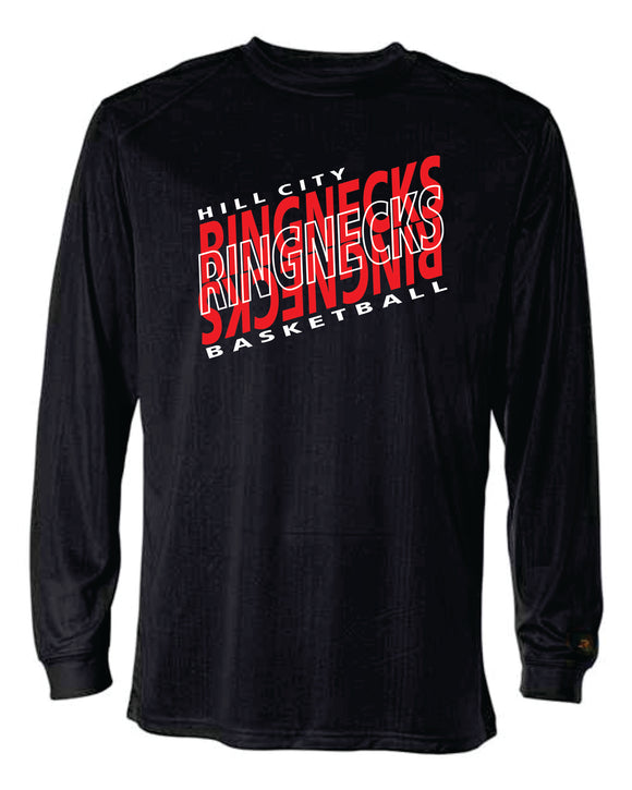 Badger Long Sleeve Dri-Fit Tee- HCHS Lady Ringneck BB 2024