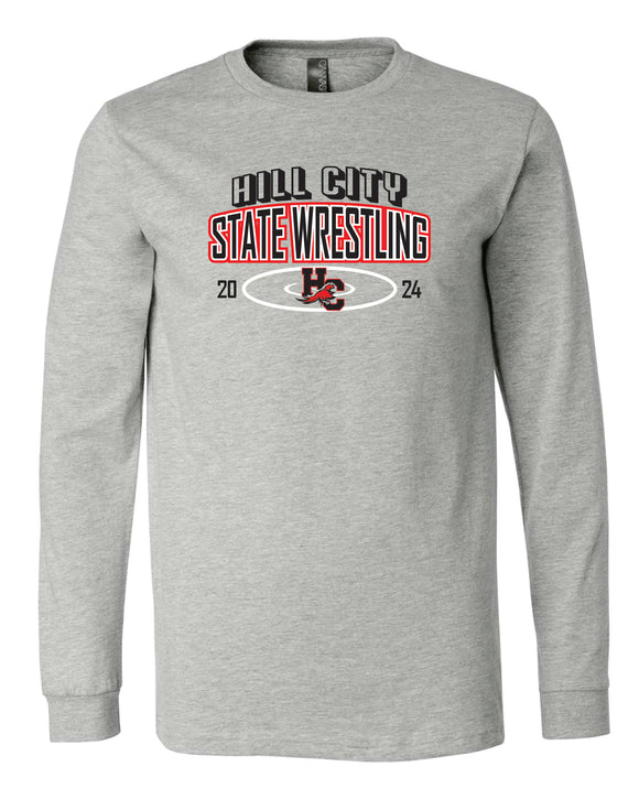 Bella Canvas Long Sleeve T-Shirt- HCWC State Wrestling 2024