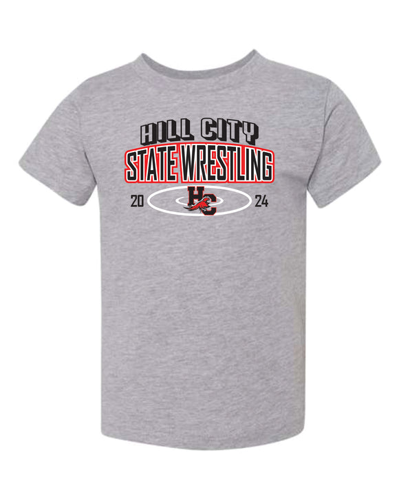 Bella Toddler T-Shirt- HCWC State Wrestling 2024