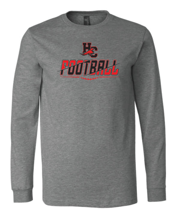 Bella Canvas Long Sleeve T-Shirt- HCJH & Rec Tackle FB 2025
