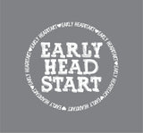 Early Head Start Circle (White Text) Long Sleeve T-Shirt