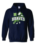 Gildan Hooded Sweatshirt- Braves Baseball