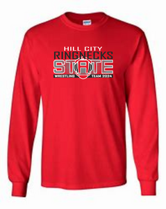 Gildan Long Sleeve Tee- HCHS State Wrestling 2024