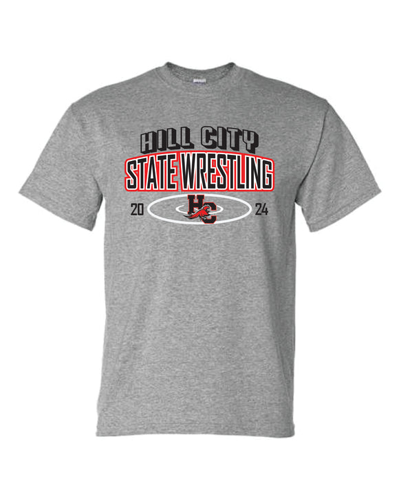 Gildan Short Sleeve T-Shirt- HCWC State Wrestling 2024