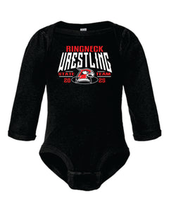 Rabbit Skins Infant Long Sleeve Bodysuit- HCHS State Wrestling 2025