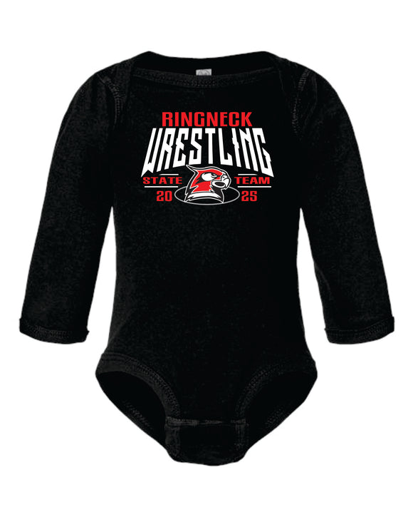 Rabbit Skins Infant Long Sleeve Bodysuit- HCHS State Wrestling 2025