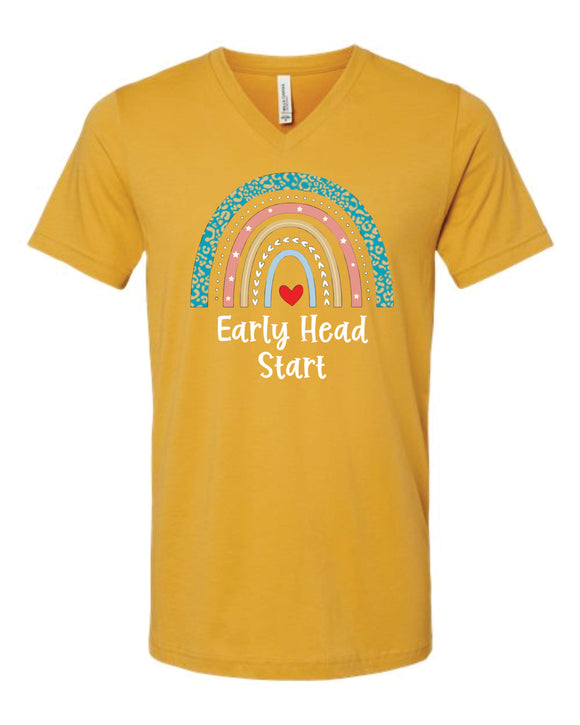 Early Headstart Rainbow V-Neck T-Shirt
