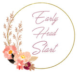 Early Head Start Floral Wreath V-Neck T-Shirt