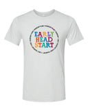 EHS T-shirt with circle design & multi-color letters